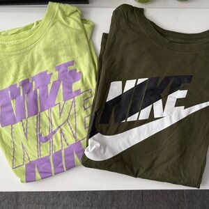 Nike Women’s Tees - Lime Green and Olive